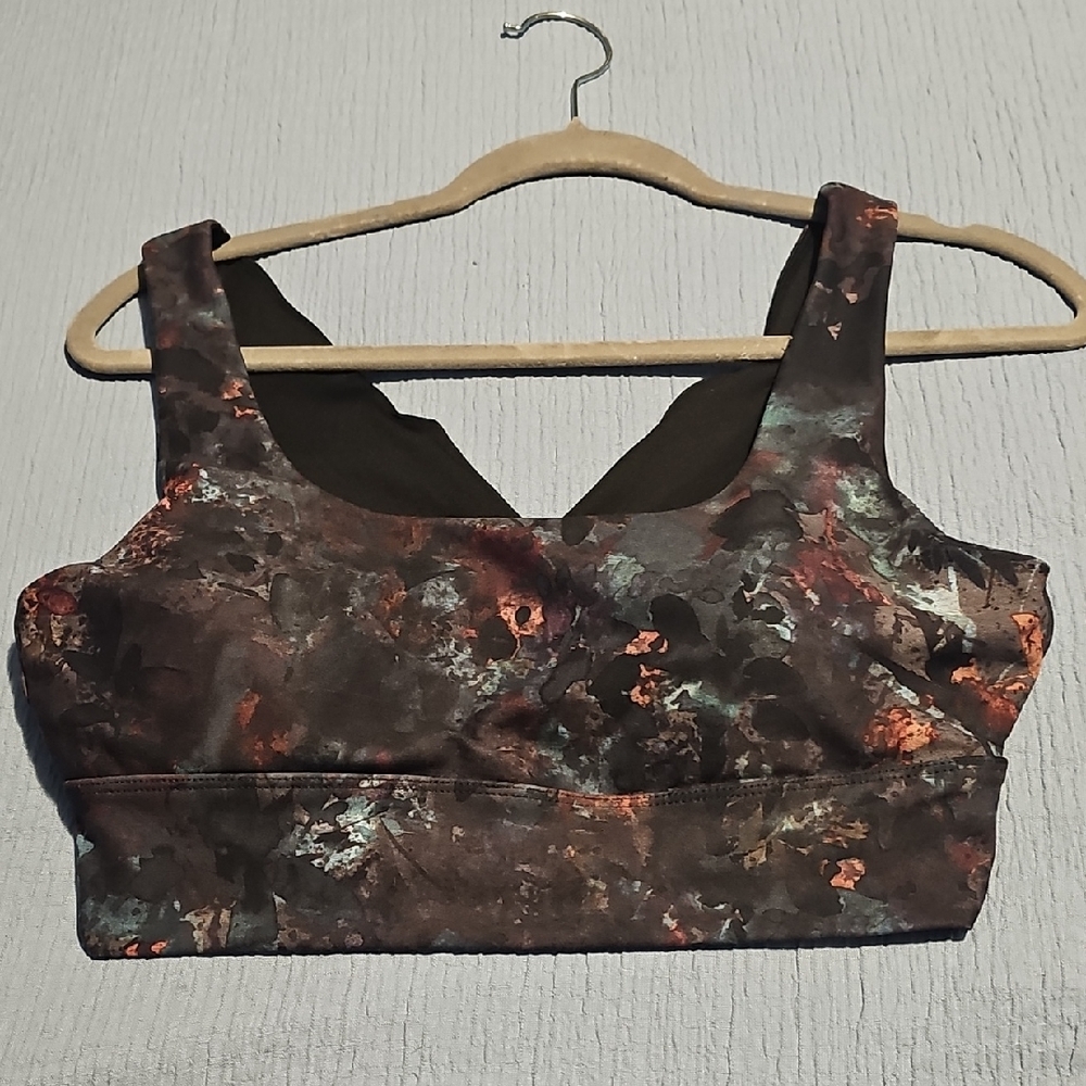 Rbx- Multicolor Abstract Sports Bra